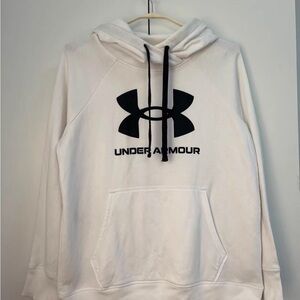 Under Armour Classic White Hoodie with Black Accents
